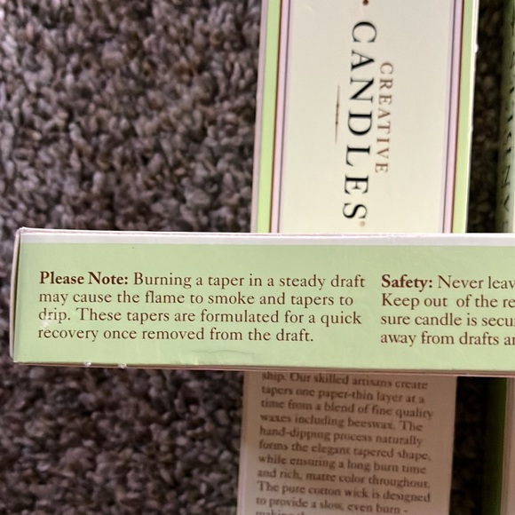 Creative Candles 6 NIP Taper candles - Picture 7 of 10